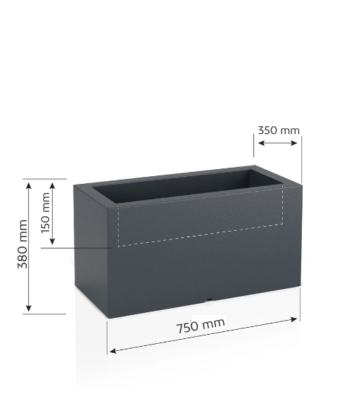 Duża donica ogrodowa Monumo Lungo 38